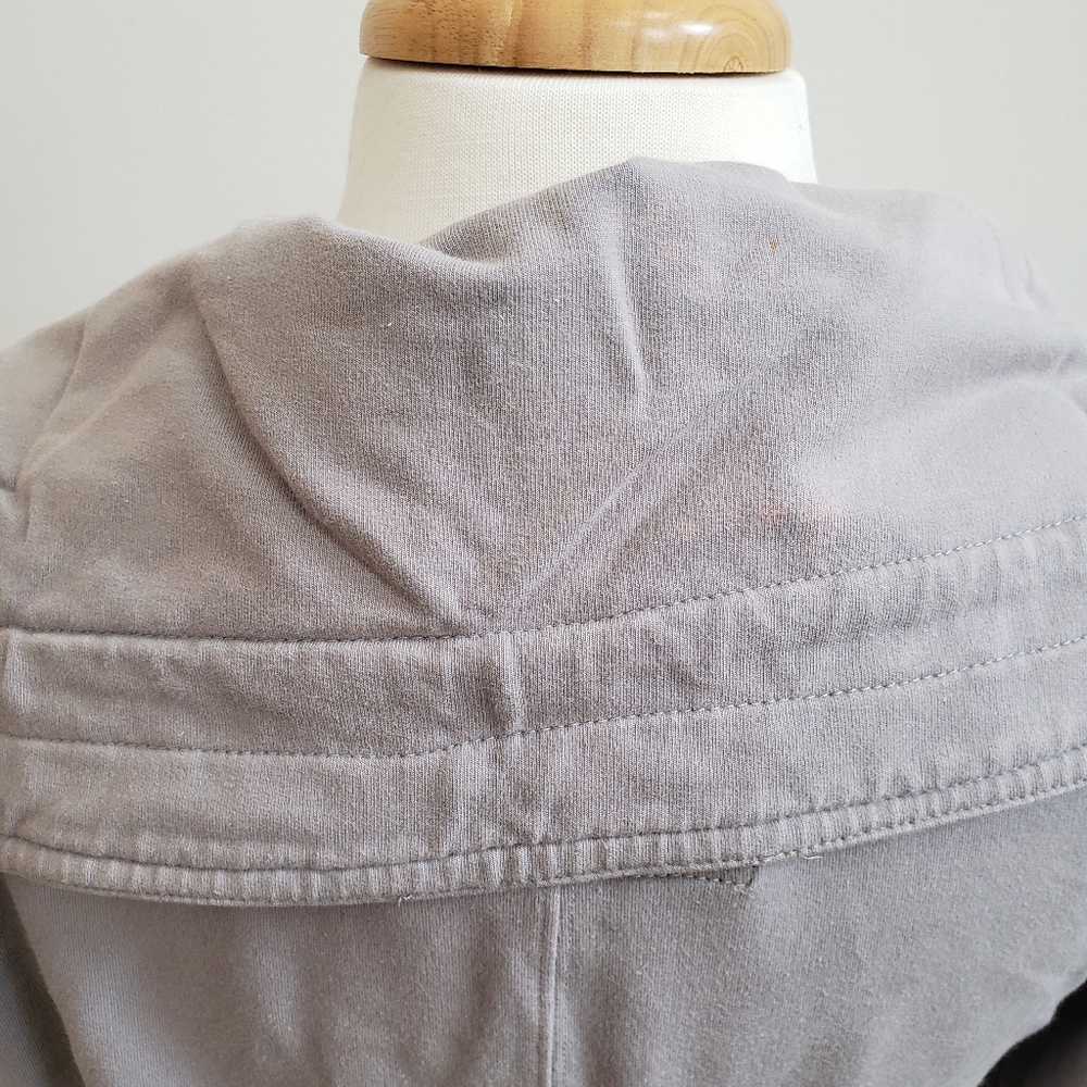 Brooklyn Industries Grey Cowl Neck Zip-up - Picture 4 of 8